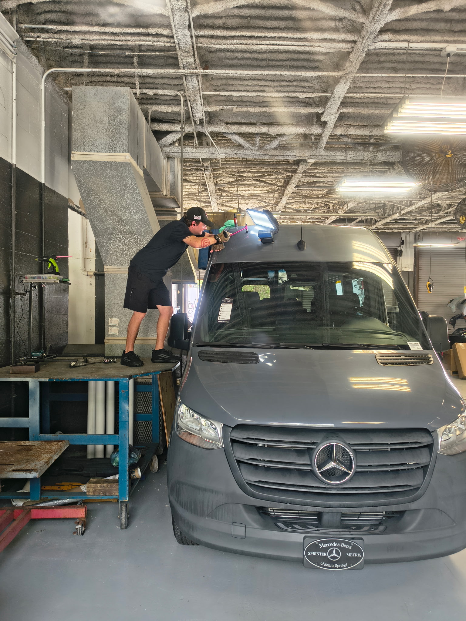 Mercedes Sprinter roof repair